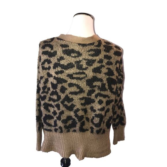 Wildfox Roar Leopard Tilly Cardigan Button Up Sweater - Picture 9 of 11